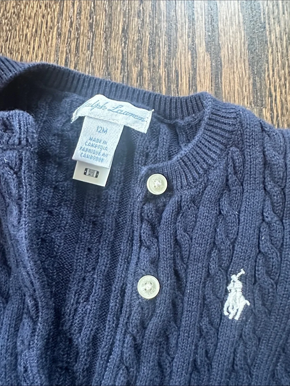 Ralph Lauren soft cable